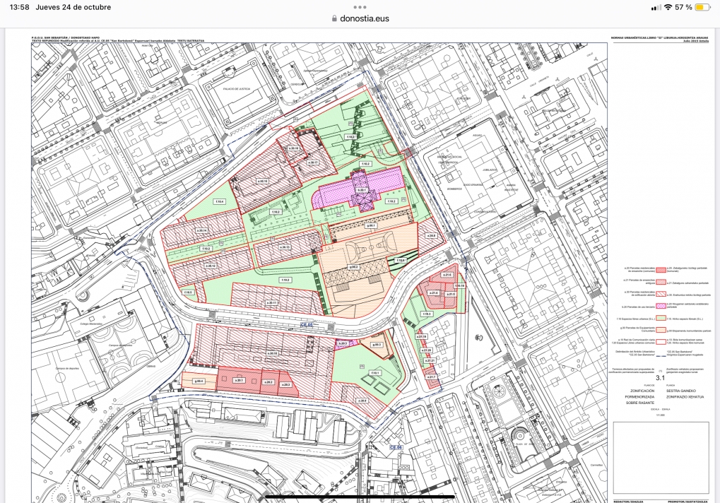 Escrito de denuncia a la concesi&oacute;n de Licencia de obras (ilegal) por el alcalde Goia (PNV), a un Centro Comercial en una zona verde de San Sebasti&aacute;n).
