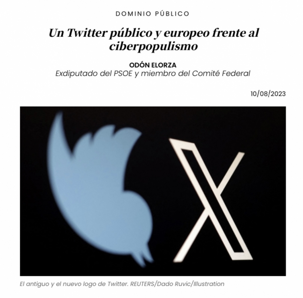 Una Red Social europea y de servicio p&uacute;blico frente al ciberpopulismo.