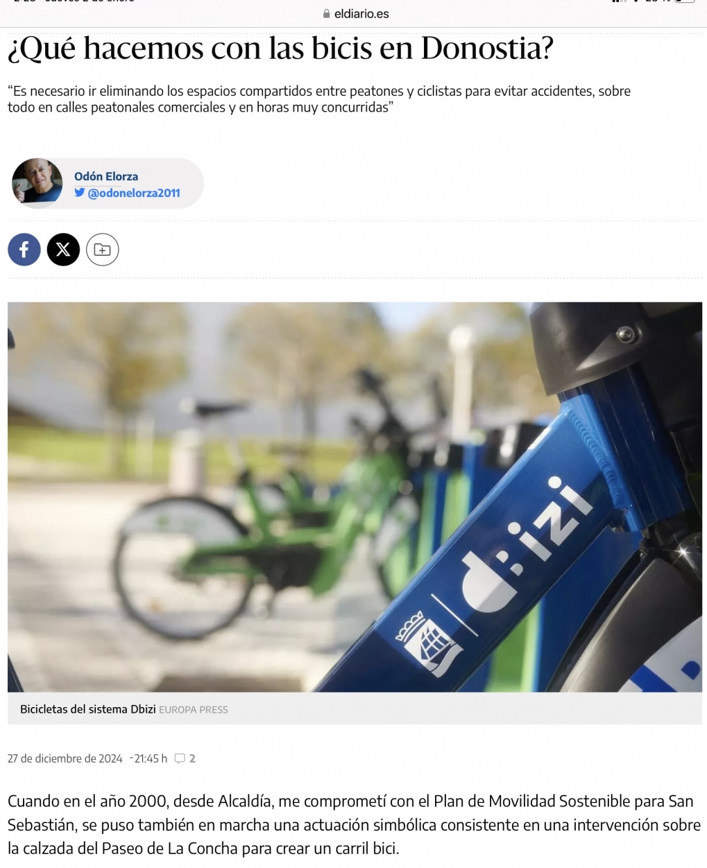 &iquest;Qu&eacute; hacemos con las bicis en Donosti?